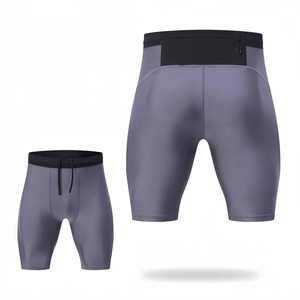 Custom Wholesale <b>Mens</b> Compression Shorts Quick Drying <b>Base</b> <b>Layer</b> Tights Sports Underpants for Tight Dry and BreathableShorts - Product Image 4