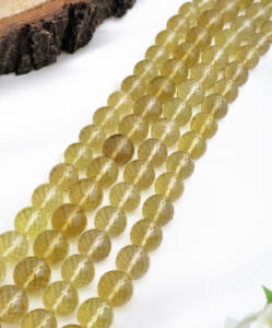 Cuentas facetadas de cuarzo natural Beer de 16 pulgadas, piedras preciosas naturales para la elaboración de joyería fina, cuentas de piedras preciosas - Product Image 4