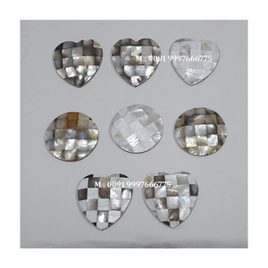 <b>Round</b> Shape <b>Wooden</b> Mother Of Pearl <b>Mirror</b> Handmade Unique Design With Smooth Glossy Surface Use Smart <b>Mirror</b> For Women And Girls - Product Image 4