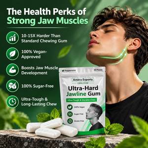 Chewing-gum ultra-dur sans sucre, végétalien, sans gluten, à la menthe poivrée, OEM ODM pour adultes, non destiné aux femmes enceintes - Product Image 2