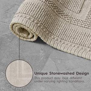 แผ่นรองพื้นกันลื่นสำหรับห้องอาบน้ำ ราคาขายส่ง ปรับแต่งได้ กันน้ำ แห้งเร็ว สีพื้น ไมโครไฟเบอร์ สำหรับห้องน้ำ - Product Image 4