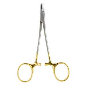 ที่จับเข็มขนาดเล็ก XELTECH SURGICAL XS-ATF-01 TC สีทอง ขนาด 10 ซม./12.5 ซม. สำหรับการผ่าตัดตา (ได้รับการรับรองมาตรฐาน CE) - Product Image 1