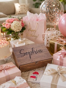 Personalized <b>Memory</b> Wooden Keepsake Welcome Signs Eco-Friendly Durable Home Decor for Valentine Christmas Birthday <b>Gifts</b> Women - Product Image 2