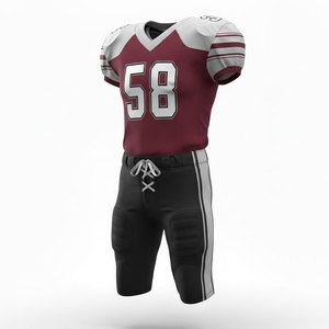 Uniforme de fútbol americano para hombre, jersey deportivo ligero con pantalones a juego para entrenamiento, juegos y competición. - Product Image 3