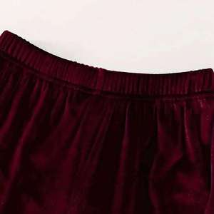 New Plain Winter Breathable Hooded 100% Cotton Velour <b>Velvet</b> <b>Tracksuits</b> Custom Logo Blank Luxury Sportswear Elastic Waist - Product Image 2