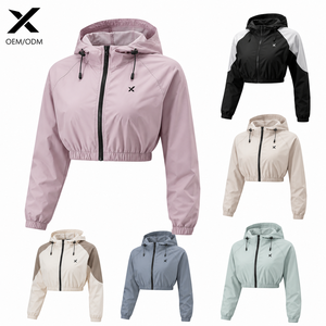 Chaqueta Corta con Capucha para Mujer, Diseño Personalizado ODM de X Sports City, Multicolor, Transpirable, Deportiva, para Invierno - Product Image 1