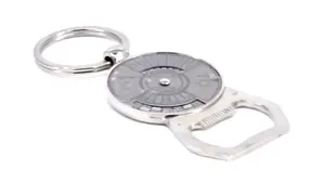 Décapsuleur en métal pour cadeau promotionnel d'entreprise, porte-clés multifonction avec calendrier intégré - Product Image 2
