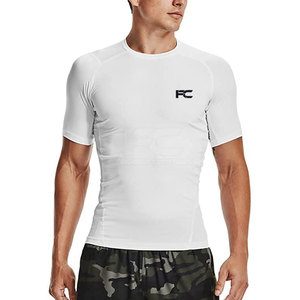 Camisetas de compresión para hombre de alta calidad con MOQ bajo, logotipo personalizado impreso, corte ajustado, mejor precio. - Product Image 6