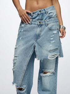Pantalones Vaqueros Rectos de Mezclilla para Mujer, Calidad Premium, Casuales, Ajustados, Precio Económico al por Mayor - Product Image 5