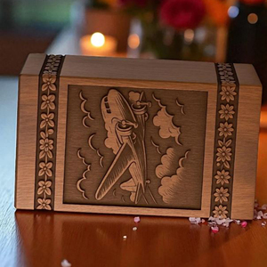 Custom Engraved Wooden Resin Urn <b>Box</b>: <b>Pet</b>/Human <b>Memorial</b> Keepsake urn <b>Memorial</b> Keepsake by AYAANS - Product Image 6