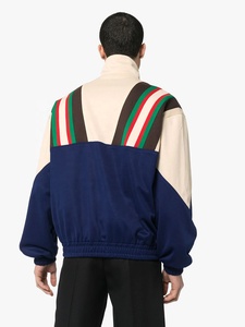 Veste coupe-vent streetwear avec logo personnalisé, veste de sport respirante pour homme, veste coupe-vent imperméable avec rayures - Product Image 2