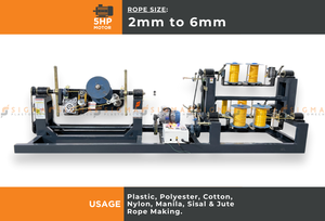 Machine automatique à grande vitesse pour la fabrication de cordes en plastique, nylon, coton et fibres de jute de 2 mm à 6 mm, système de production industrielle - Product Image 5