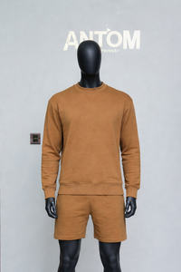 Conjunto deportivo de verano para hombre, personalizado, vintage, ecológico, con camiseta corta y logotipo personalizado en la parte delantera. - Product Image 2