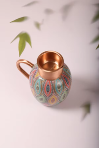 Classic Ayurvedic Copper Jug Offering Natural Health Benefits Along with a Timeless and Stylish Design - Product Image 4