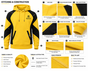 wholesale customized panel design Winter Hoodies Custom Logo fashionable Pullover Hoodie High Quality <b>Thick</b> <b>Fleece</b> panel hoodies - Product Image 5