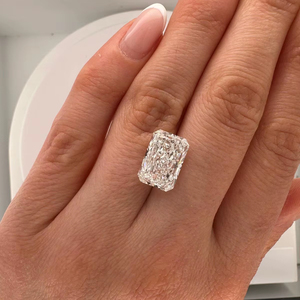 Diamants de laboratoire cultivés HPHT CVD, taille radiant, certifiés IGI, 5,00 carats, couleur E, clarté VVS1, lustre excellent, pour bagues pour femmes - Product Image 1