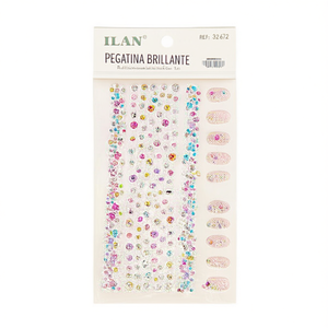 Autocollants en strass étincelants ILAN pour ongles, décoratifs, pailletés, pour nail art, réf. 32672 - Product Image 1