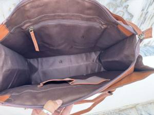 Beautiful New Designer Hand Tooled Carving Leather Tote <b>Bag</b> Stylish Purse Cowhide Fur Leather <b>Bags</b> for Women's Multi Use - Product Image 6