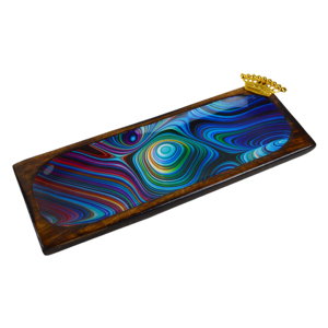 Latest Designer Rectangle Shaped <b>Tray</b> With Powerful Quality Wooden Material Design <b>Snack</b> <b>Tray</b> and Enamel Finishing Design - Product Image 1