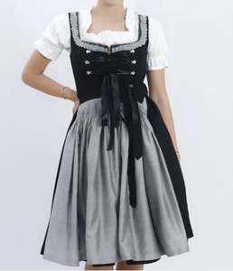 Robe traditionnelle bavaroise Dirndl, tenue allemande Trachten pour l'Oktoberfest, costume folklorique alpin pour femmes - Product Image 2