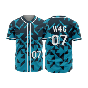 New Baseball Jersey Men's Sublimated Geometric Print Moisture Wicking 100% <b>Polyester</b> Short Sleeve Regular Fit Adult All Season - Product Image 1