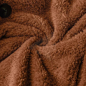 Veste à capuche en molleton Sherpa de coton confortable style urbain, en molleton Sherpa durable avec capuche confortable, personnalisable (OEM) - Product Image 6