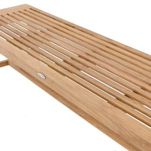 Luxury Teak Backless Garden <b>Bench</b> Solid Wood Outdoor Patio <b>Bench</b> Waterproof Eco-Friendly Durable - Product Image 2