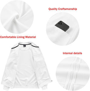 Chándal de Invierno de Alta Calidad para Hombre con Logotipo Personalizado, Último Estilo, Poliéster/Algodón, Transpirable, Casual, Sólido, Tallas Grandes, MOQ Bajo - Product Image 3