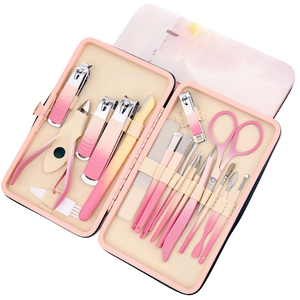 Professional 4 in 1 Classic <b>Nail</b> Clipper <b>Set</b> 16pc Manicure & Pedicure Kit with Bag Ultra-Sharp Stainless Steel Grooming Tools - Product Image 1