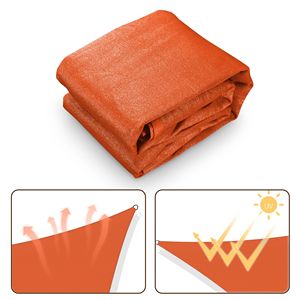 Vela Parasole Triangolare Arancione Brillante 25x25x25 - Vele e Reti Ombreggianti Attraenti per Esterni - Product Image 3