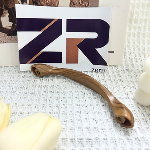 ZERUN 现代木纹塑料家具拉手 橱柜拉手 耐用抽屉拉手 适用于衣柜门 - Product Image 2