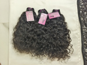 Extensions de cheveux naturels indiens RAW INDIAN TEMPLE 100g, double trame machine, Remy, bouclés profonds, lots de mèches permanentées - Product Image 4