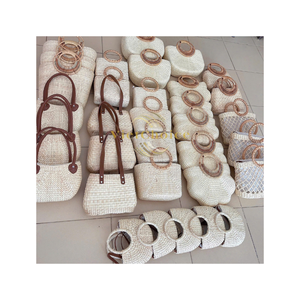 Sac fourre-tout en jonc de mer fait main, style mode, Vietnam Vietchoice, sac de voyage tissé naturellement à porter à l'épaule, vente en gros, bon prix, écologique, été - Product Image 1