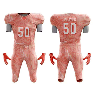 Ensemble de maillots de football personnalisés par sublimation, unisexe adulte, en polyester respirant, avec technologie de fusion sans couture et détection par aiguille, motif marbré rose - Product Image 3