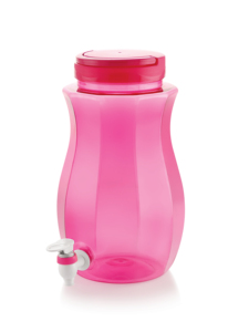 Carafe à eau en plastique bleue avec robinet et couvercle à visser pour usage extérieur, sans BPA, design moderne - Product Image 2