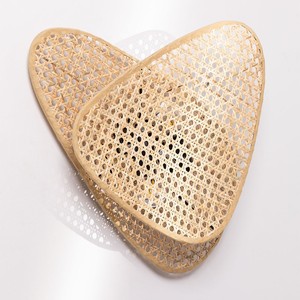 Natural rattan wall <b>lights</b> for <b>indoor</b> decor premium lamp sconce competitive price handmade sconces - Product Image 4