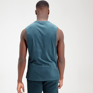 Camiseta sin mangas de alta calidad para hombre, chaleco informal de punto, venta al por mayor, diseño personalizado, servicio OEM, chaleco sin mangas - Product Image 2