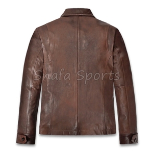 Hot-selling Woven Women's Leather <b>Jackets</b> Vintage <b>Mandarin</b> <b>Collar</b> New Style <b>Jackets</b> For Sale In Wholesale High Quality - Product Image 2