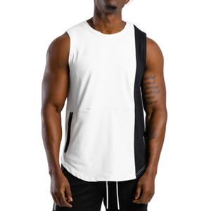 2025 Custom Men's Summer Gym Tank Tops Wholesale Oversized Fitness Wear <b>Stringer</b> <b>Vest</b> with Plain White Muscle Fit Casual Style - Product Image 1