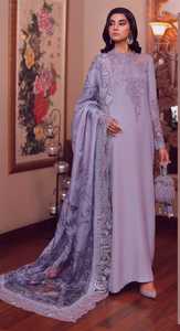 Salwar Kameez noir en modal pour femme, broderie florale, longueur cheville, coupe classique, tenue de fête traditionnelle, style Inde Pakistan - Product Image 5
