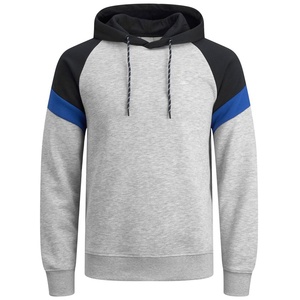 La costumbre de los hombres al por mayor sólido simple en blanco con capucha de lana con capucha manga completa Sudadera con capucha estilo terry con capucha - Product Image 3