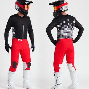 Trajes de carreras de motocross con material transpirable ligero de marca personalizada, perfectos para ciclistas todoterreno y profesionales - Product Image 5