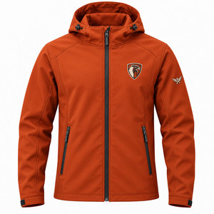 Waterproof Softshell Jacket Men Women Lightweight Windproof Breathable Hooded Zip Up Outdoor Hiking <b>Camping</b> Rain Coat - Product Image 3