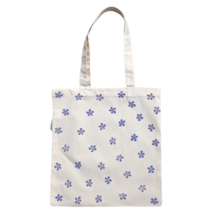 Branded Natural Recycled Cotton Non Gusset Tote Bag Custom Printed Reusable Shopping Carry Bags for Wholesale Promotional Orders - Product Image 1