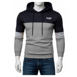 เสื้อฮู้ดผู้ชายผ้าฝ้ายฟลีซ 100% ระบายอากาศได้ดี ทรงหลวมสำหรับฤดูหนาว พิมพ์ลายโลโก้ด้านหน้าด้วยเทคนิคฮีททรานเฟอร์ ผ้าถัก - Product Image 4