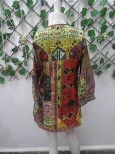 Elegante Túnica Kurti India para Mujer, Prenda Étnica de Moda, Túnica Kurti Larga y Sexy para Uso Diario, Opciones al por Mayor - Product Image 5