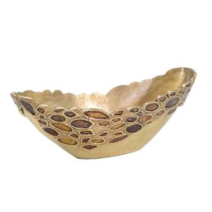 ชามโลหะคุณภาพพรีเมียมพร้อมขาตั้งสำหรับโต๊ะอาหาร ตกแต่งบ้าน โรงแรม ร้านอาหาร และเป็นของขวัญ ของตกแต่งบ้าน - Product Image 3