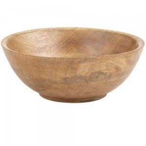 Tazón de Madera Premium para Ensaladas, Plato Grande para Servir Frutas, Pasta, Cereales, Utensilios de Cocina Minimalistas, Tazón Decorativo de Madera, Venta al por Mayor - Product Image 4