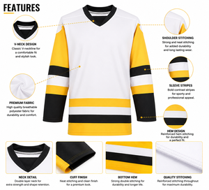 Maillot de hockey sur glace personnalisé, service OEM, tendance, haute qualité, maillots de hockey sur glace sublimés personnalisés - Product Image 5