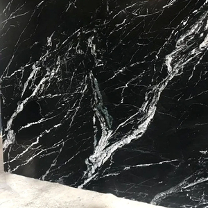 Premium Marine Black <b>Marble</b> Slabs and Tiles for Flooring Wall Cladding Countertops and Interior Design - Product Image 4